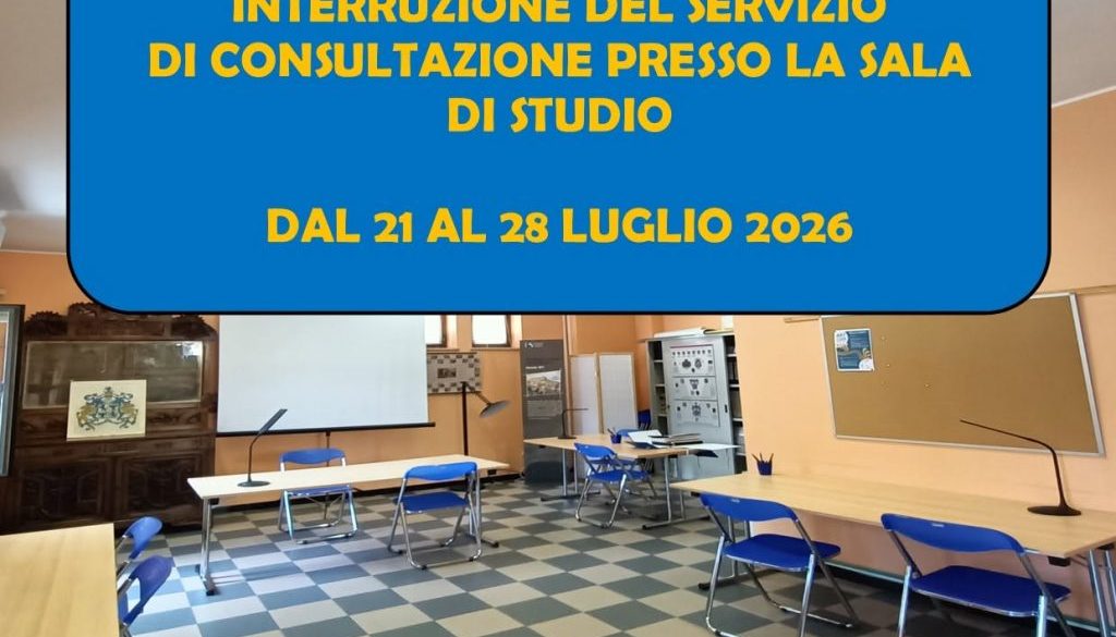 Avviso sospensione servizi di consultazione