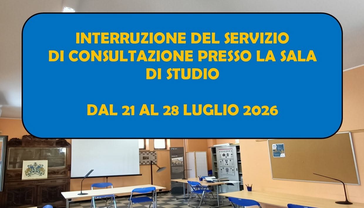 Avviso sospensione servizi di consultazione