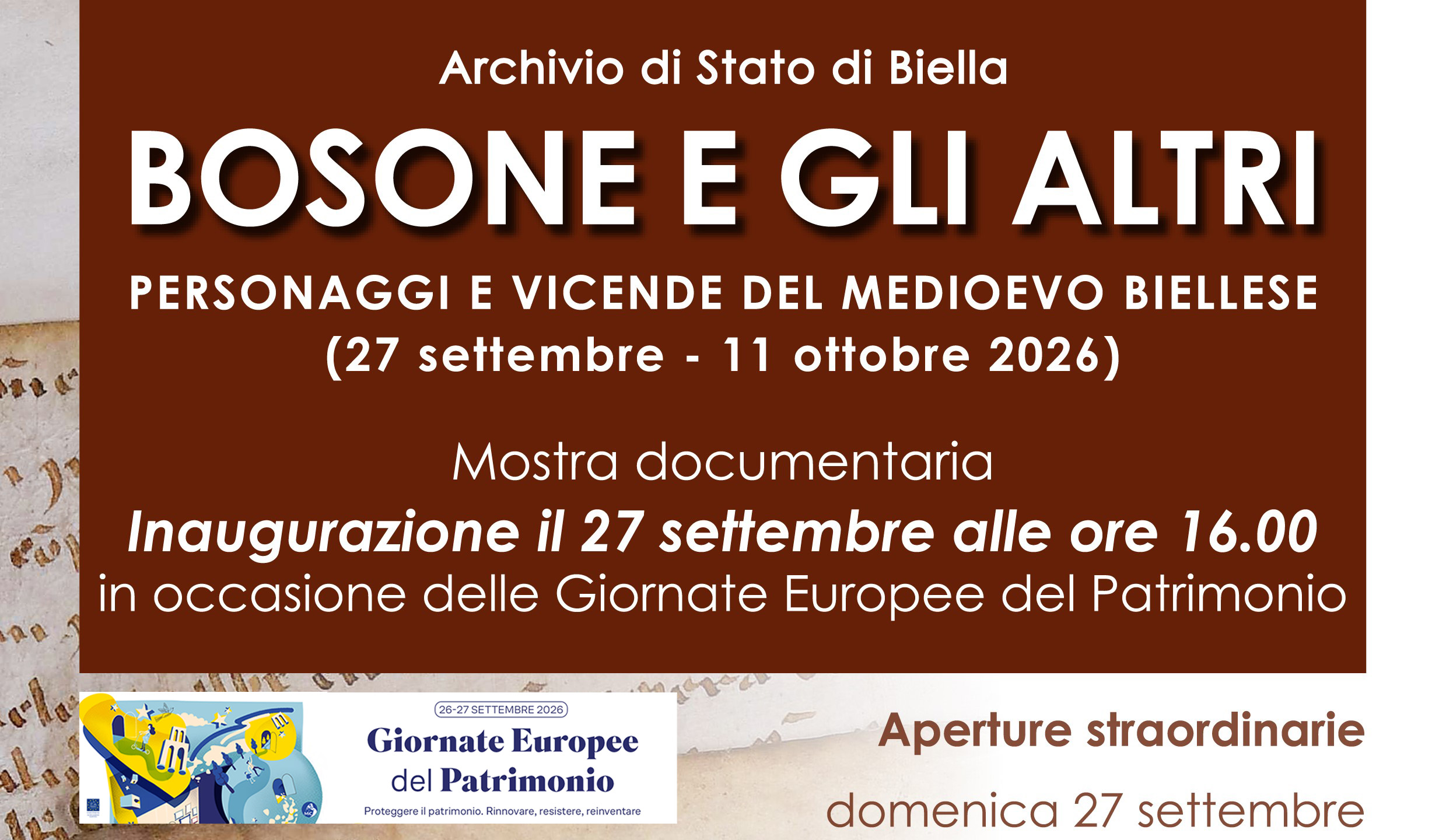 GEP 2026. Bosone e gli altri